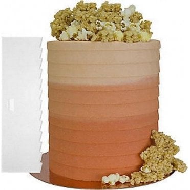 10" TALL Patterned Edge Side Scraper - Pleat