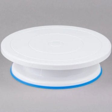 11" Revolving Plastic Cake Stand with Non-Slip Base (608)