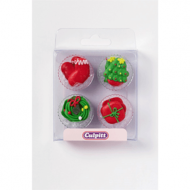 12 Christmas Sugar Pipings