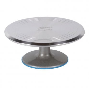 12" Revolving Aluminum Cake Stand - 615