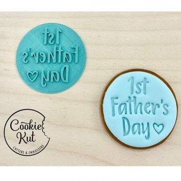 1st Father's Day - Fathers Day Embosser Stamp