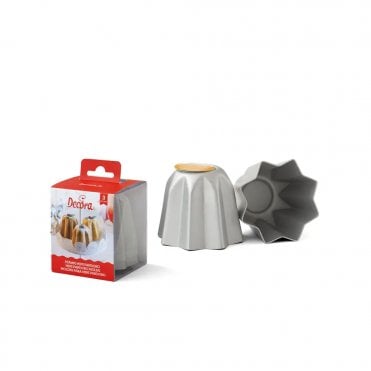 3 Anodised Aluminium Mini-Pandoro Mould Set