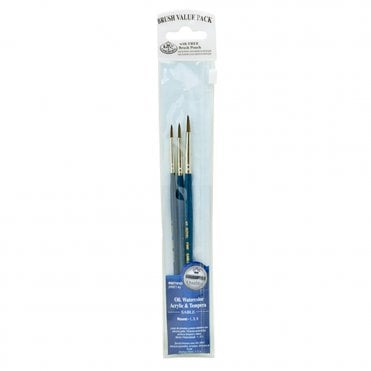 3 Pieces Bristle/Camel Set - Rounds
