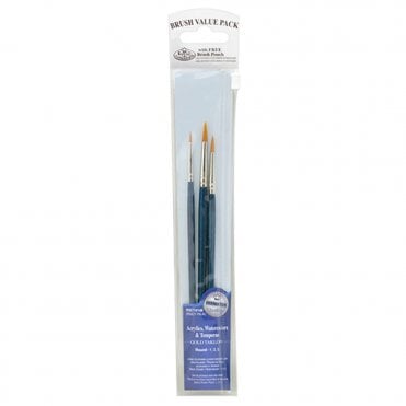 3 Pieces Gold Taklon Set - Rounds