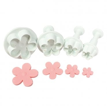 4 Plunger Cutters 5 Petal Flower