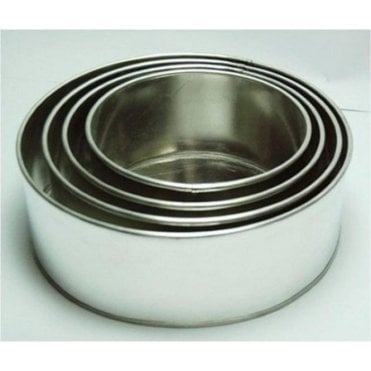 6", 8", 10", 12", Round 4" Deep - Baking Tin - Cake Pan - Set of 4