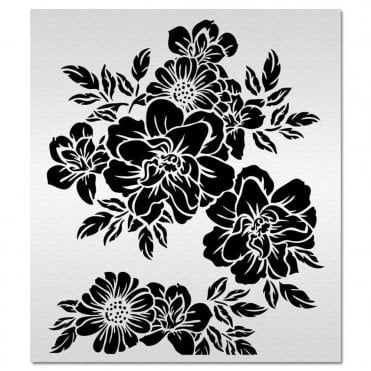 Acrylic Cake Stencil - Rose Garden