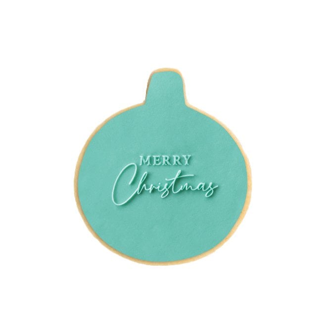 Acrylic Co Embosser Stamp - Merry Christmas Style 1