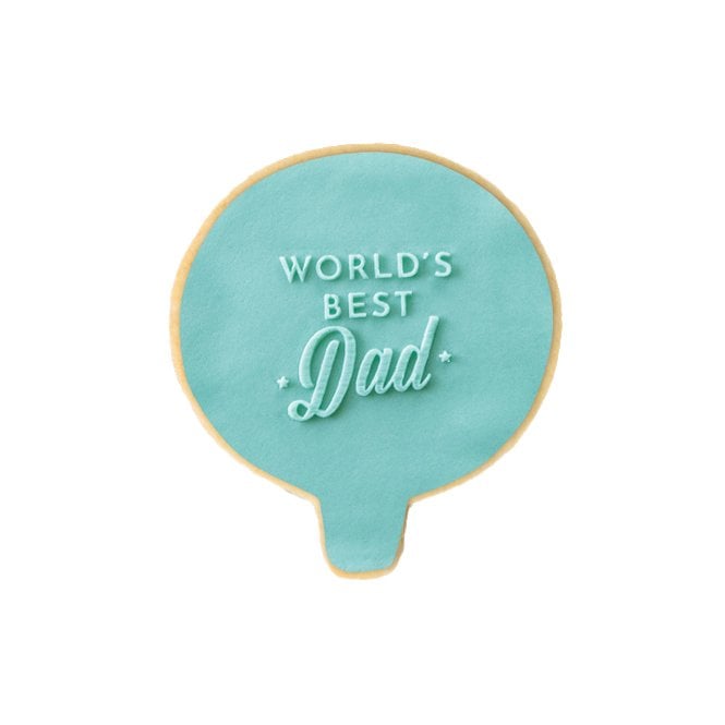 Acrylic Co Father's Day Flair ‘World’s Best Dad’ - Embosser Stamp