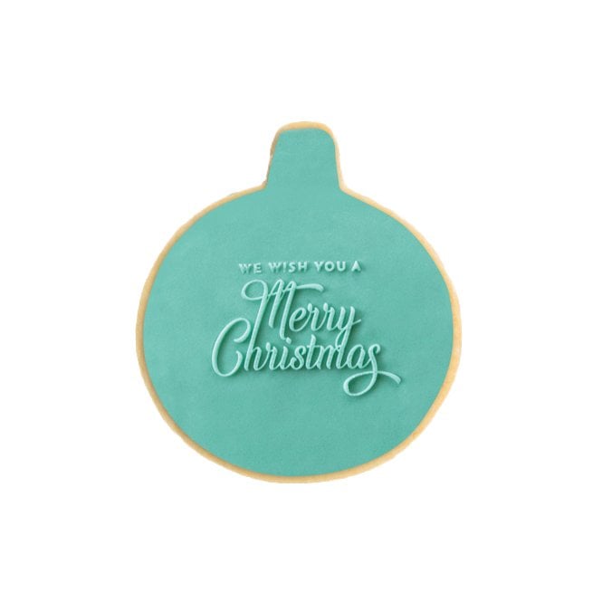 Acrylic Co Festive We Wish You a Merry Christmas - Embosser Stamp