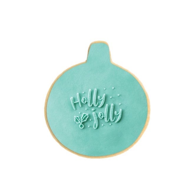 Acrylic Co Merry Marks ‘Holly Jolly’ - Embosser Stamp