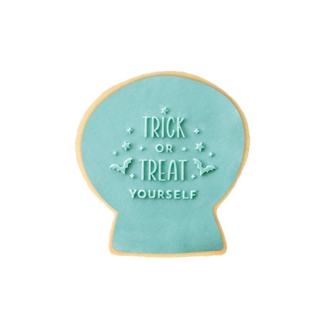 Acrylic Co Trick or Treat Yourself - Halloween Cookie Embosser Stamp