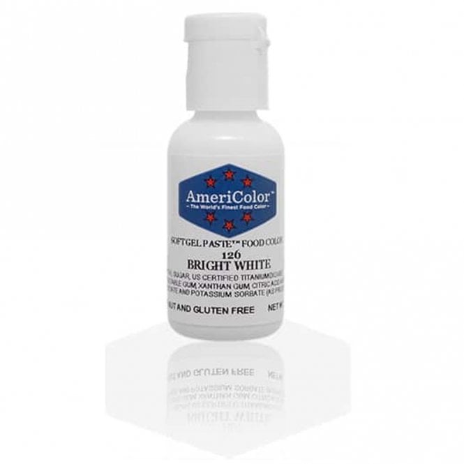 AmeriColor Bright White - Soft Gel Paste Food/Icing/Buttercream Colouring