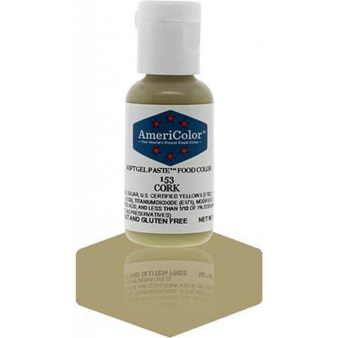 AmeriColor Cork - Soft Gel Paste Food/Icing/Buttercream Colouring