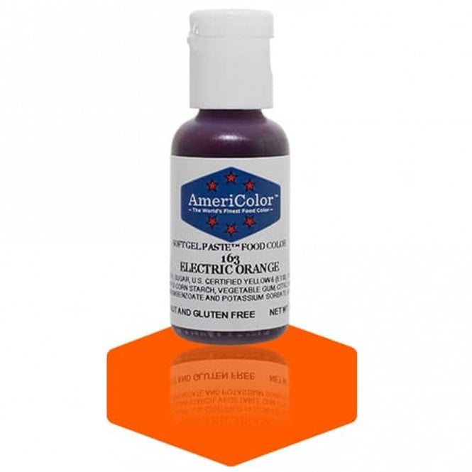 AmeriColor Electric Orange - Soft Gel Paste Food/Icing/Buttercream Colouring