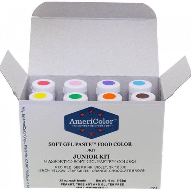 AmeriColor Junior Kit - Soft Gel Paste Colour 0.75oz