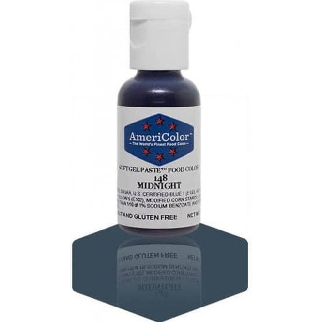 AmeriColor Midnight - Soft Gel Paste Food/Icing/Buttercream Colouring