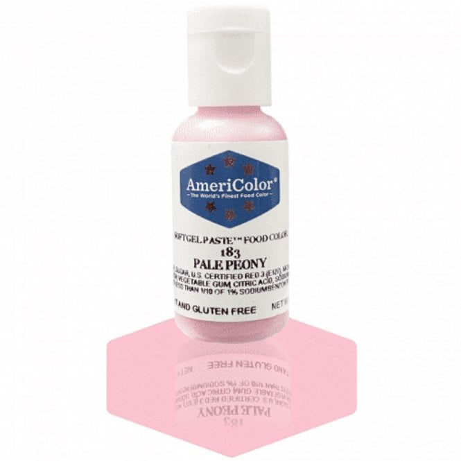 AmeriColor Pale Peony - Soft Gel Paste Food/Icing/Buttercream Colouring - 0.75oz / 21g