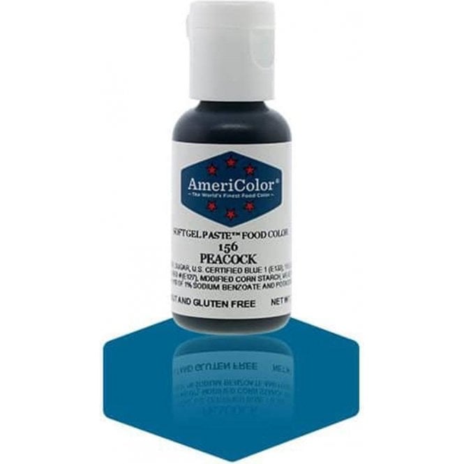 AmeriColor Peacock - Soft Gel Paste Food/Icing/Buttercream Colouring