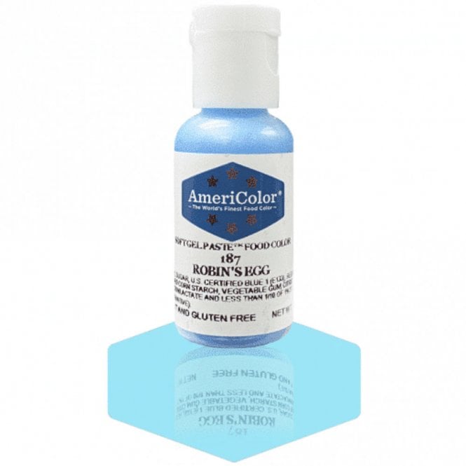 AmeriColor Robin's Egg - Soft Gel Paste Food/Icing/Buttercream Colouring - 0.75oz / 21g