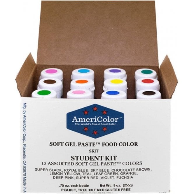 AmeriColor Student Kit 1 - Soft Gel Paste Colour 0.75oz