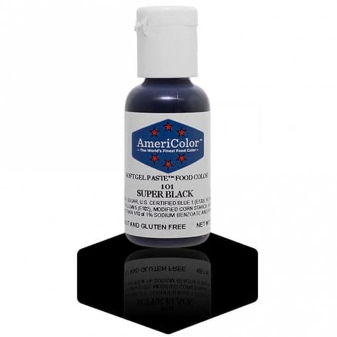 AmeriColor Super Black - Soft Gel Paste Food/Icing/Buttercream Colouring