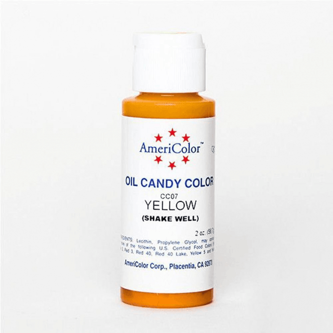 AmeriColor Yellow Oil-Based Candy Colour 2oz