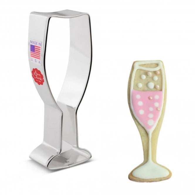 Ann Clark Cookie Cutters Champagne Glass Cookie Cutter – Raise a Toast in Treats