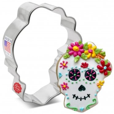 Floral Sugar Skull Cookie Cutter – Sweetly Festive