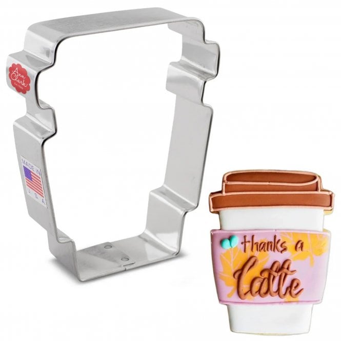 Ann Clark Cookie Cutters Latte Cup Cookie Cutter – Warm Up with Coffee-Inspired Treats