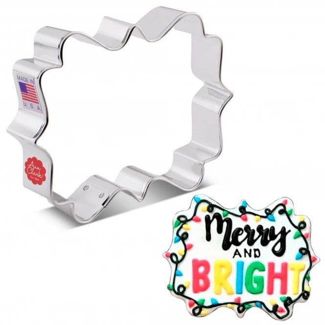 Ann Clark Cookie Cutters Square Plaque Cookie Cutter – Elegant Edge for Every Occasion