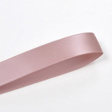 Antique Mauve Double-Faced Satin Ribbon - 25mm