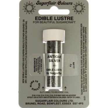 Antique Silver - Edible Lustre Dusting Colour 2g