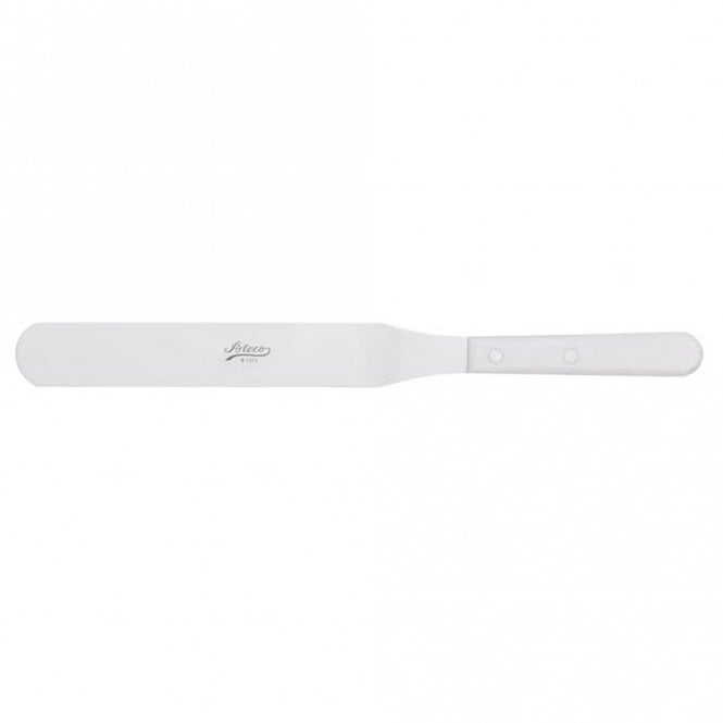 Ateco Stainless Steel Straight Spatula With White Handle - 9.75