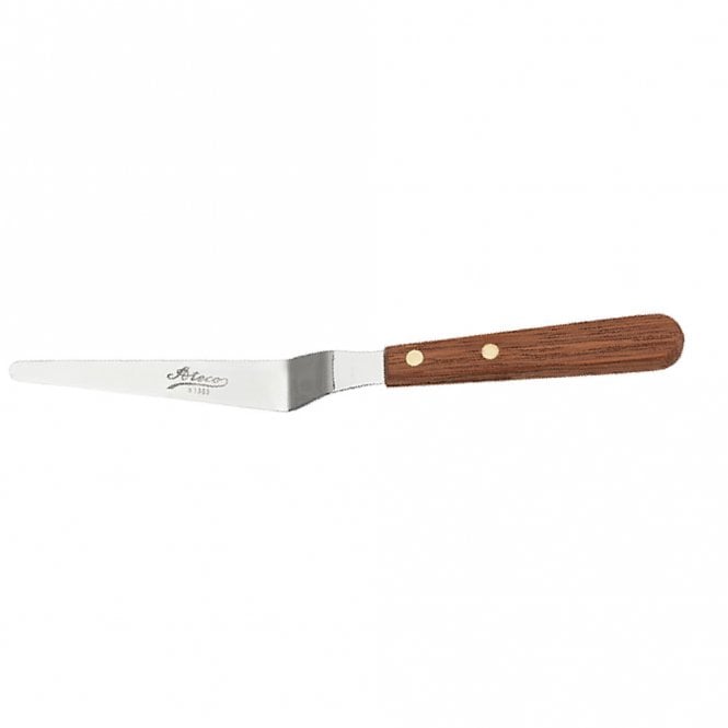 Ateco Stainless Steel Ultra Pointed Spatula With Wooden Hand