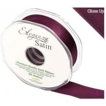 Aubergine - Double Faced Satin Ribbon
