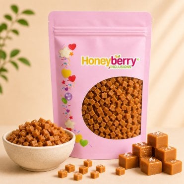 Bake Stable Salted Caramel Fudge Pieces (5mm) - 100g