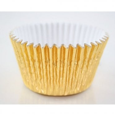 Baked With Love Baking cups Pack Of 50 - Gold Foil - 50mm x 35mm