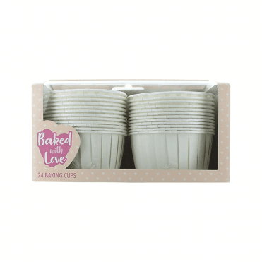 Baked With Love Ivory Baking Cups - Pack of 24