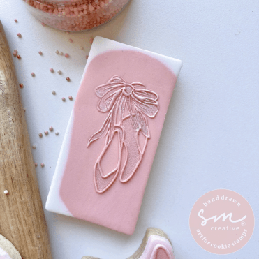 Ballet Slippers - Cookie Stamp and Cutter