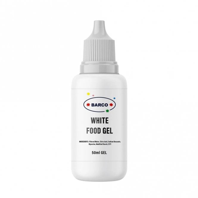 Barco White Food Colouring Gel 50ml