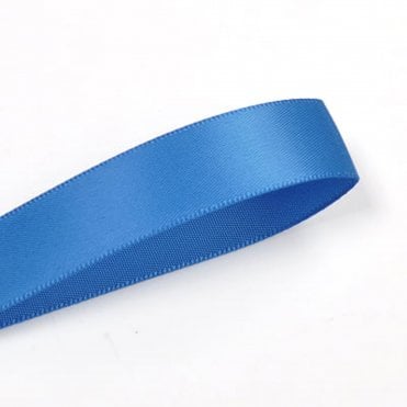 Batik Blue Double-Faced Satin Ribbon - 10mm