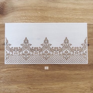 Beatrice Cake Border Wedding Stencil Collection