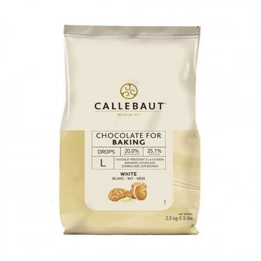 Belgium Cocoa Chocolate Baking Drops - White Chocolate - L- 2.5kg