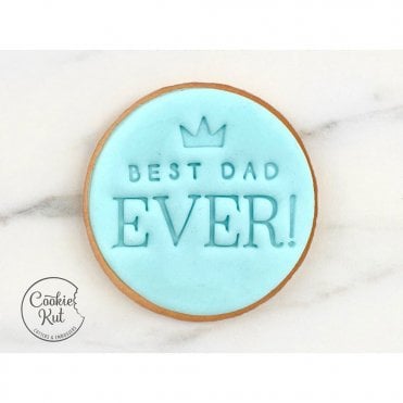 Best Dad Ever - Style 2 - Fathers Day Embosser Stamp