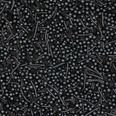 Black Confetti Carnival Sprinkles - 80g