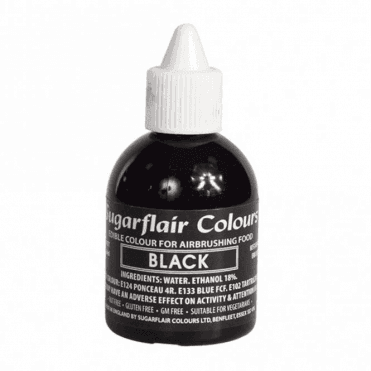 Black - Edible Airbrush Liquid Colouring 60ml