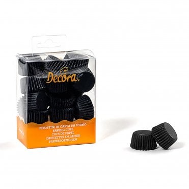 Black Extra Mini Cupcake Baking Cups pack of 200