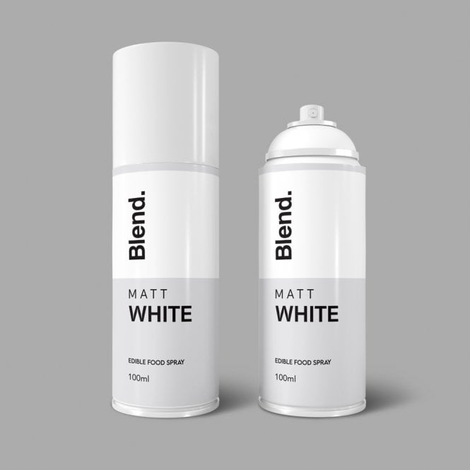 Blend Matt White Optimum Edible Food Colouring Spray 100ml