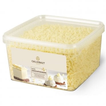 Blossoms White Chocolate Flavoured Chocolate Shavings - 1kg